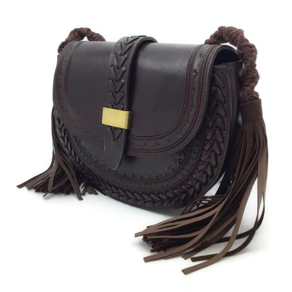 Ulla Johnson Dark Brown Leather Shoulder Bag - Picture 7 of 8